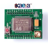 OkaeYa A6 GSM GPRS Module Quad Band SMS Voice 850MHz 900MHz 1800MHz 1900MHZ with Antenna for Arduino wires for Arduino Raspberry